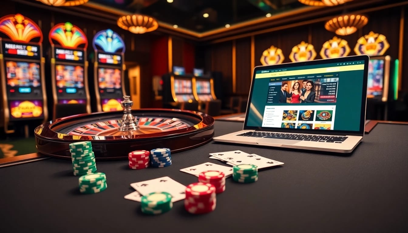 Experience thrilling gameplay at thabet web with vibrant casino tables and sleek poker chips.