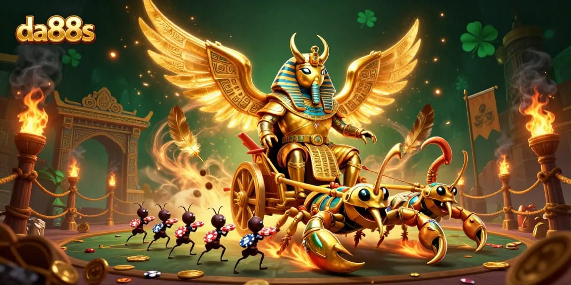 Engage with da88s' dynamic gaming environment filled with dazzling casino elements and vibrant characters.