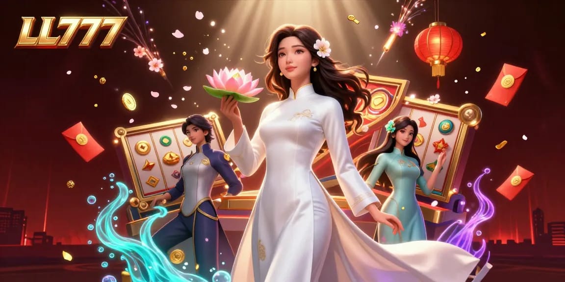 Experience thrilling gameplay at LL777 with vibrant characters and engaging slot game elements.