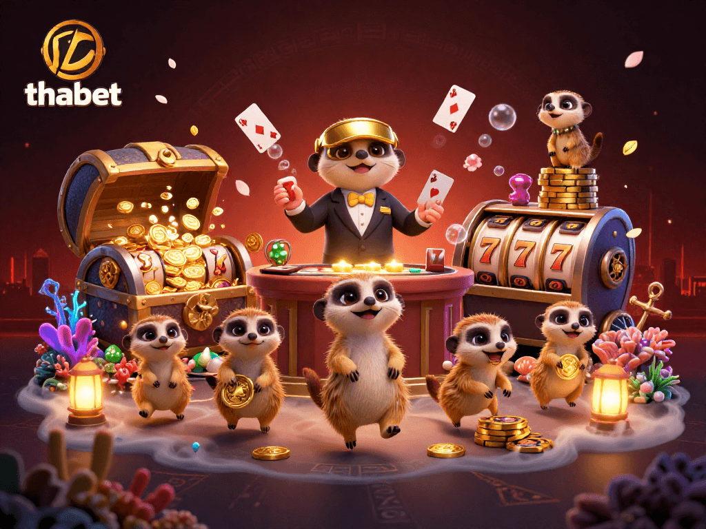 Engage in thrilling gameplay at thabet casino with lively meerkats and colorful treasures.
