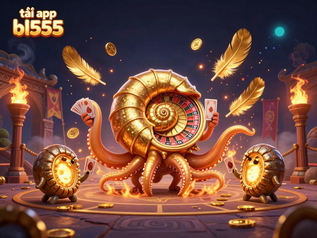 Engage in thrilling gameplay with tải app bl555 featuring glowing nautilus and golden roulette elements