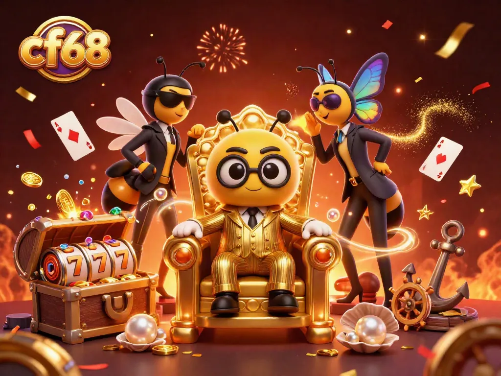 Play with exciting games at cf68 featuring vibrant casino elements and animated characters.