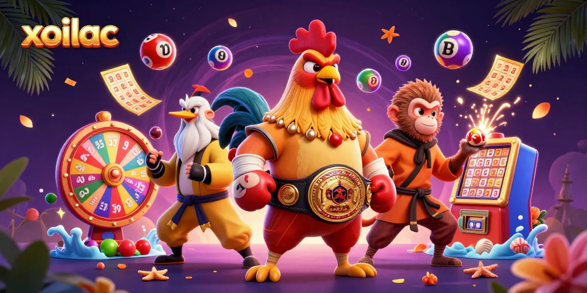 Experience the thrill of xoilac with a captivating online gaming scene filled with vibrant action elements.