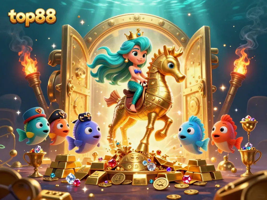 Experience the thrilling world of top88 with a captivating mermaid princess and her treasure-filled adventure.