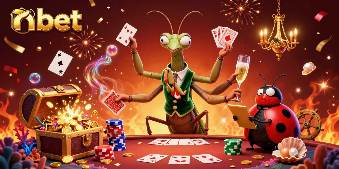 Engaging nbet casino illustration with card sharp and pit boss amidst gold treasures.