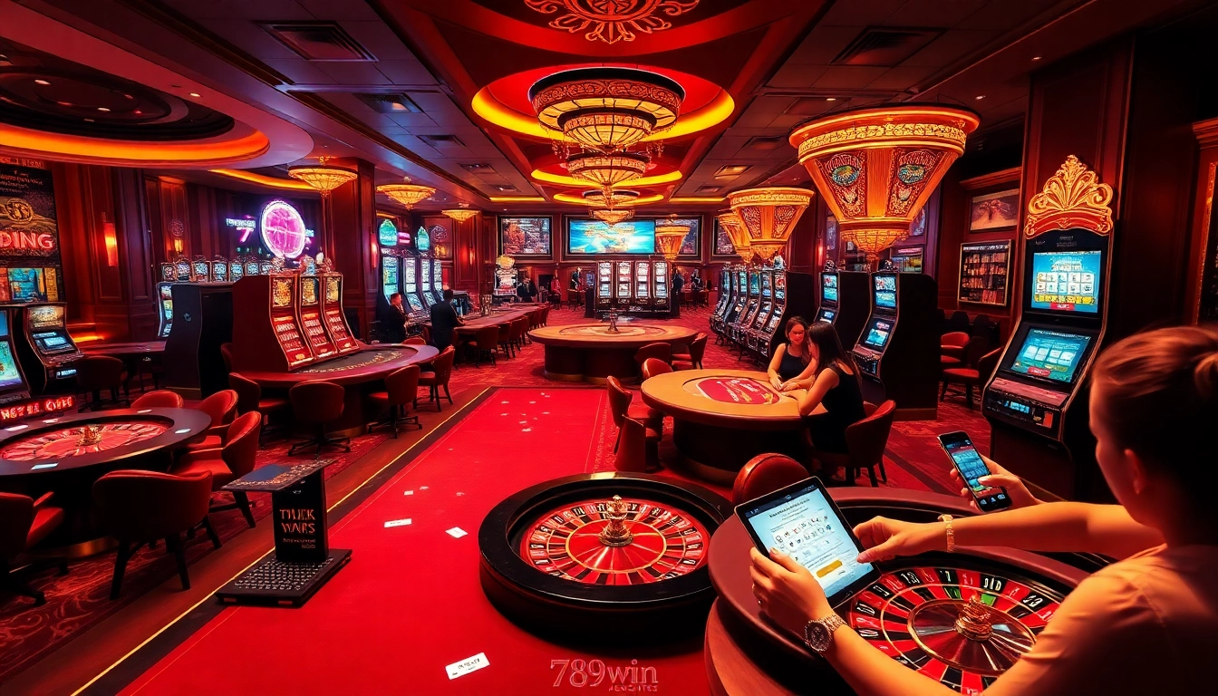 Engage in thrilling card games and digital betting at https://789win.associates/ in a luxurious casino setting.