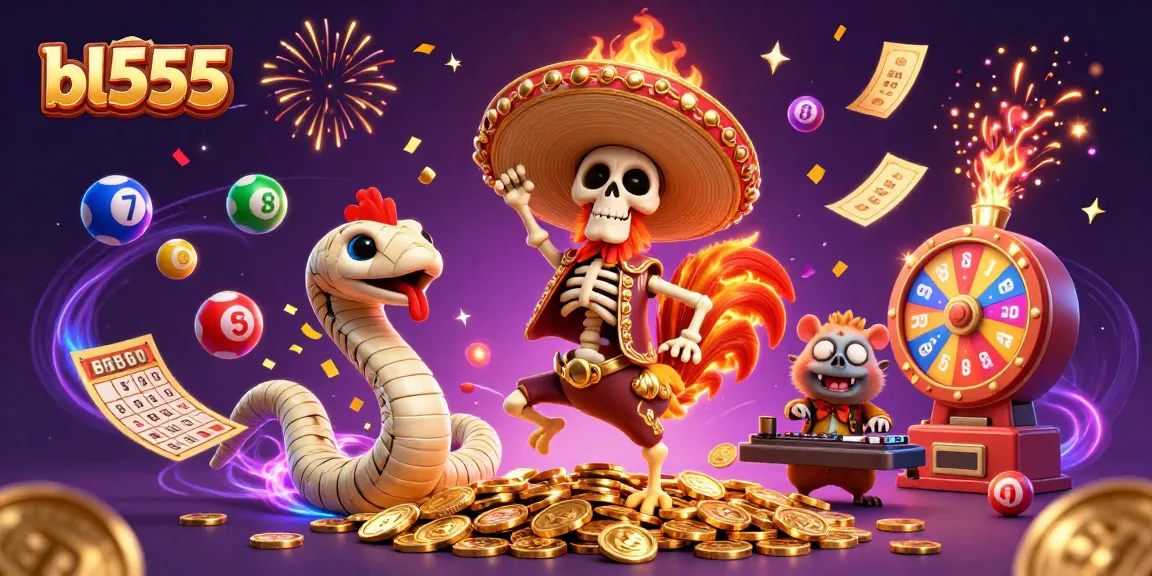 Spin and win with bl555, enjoying vibrant casino fun and lively characters.