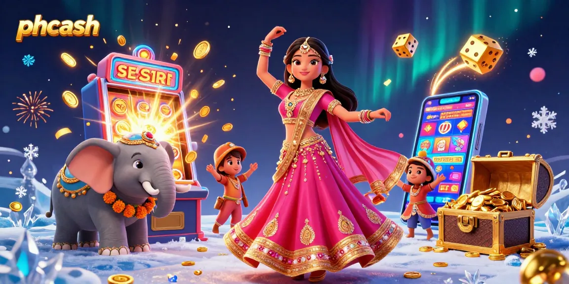 Experience thrilling jackpots and excitement at phcash with vibrant 3D characters and casino elements.