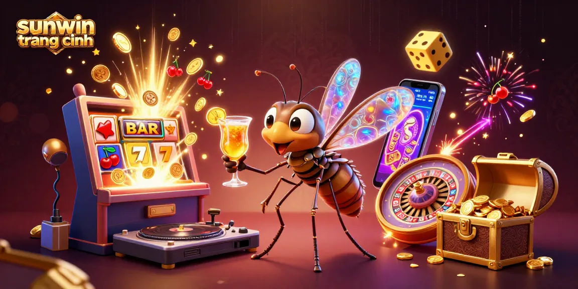 Experience the excitement of "sunwin trang chính" with a vibrant casino scene featuring captivating characters and thrilling gameplay elements.