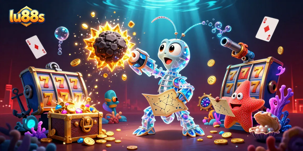 Experience mega wins with lu88s at animated online slots exploding with gems.