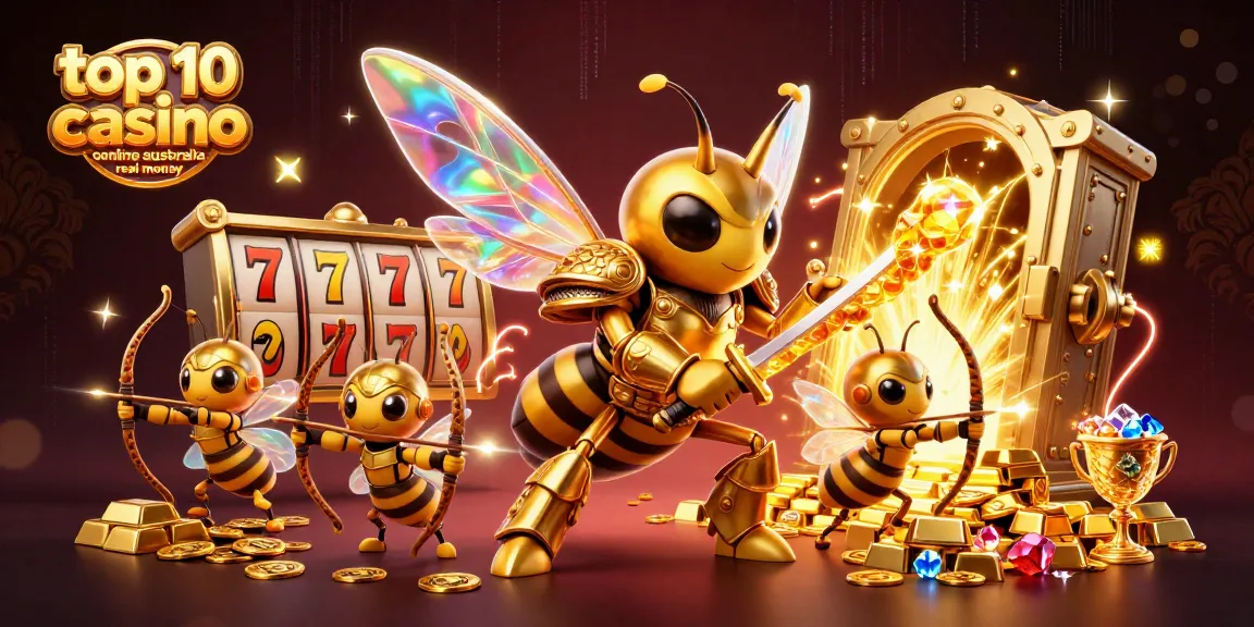 Experience the excitement of top 10 online casino australia real money with vibrant 3D casino characters and treasures.